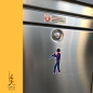 Preview: Oboist Piktogramm Hologramm-Konturschnitt