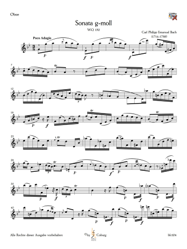 Bach, Carl Philipp Emanuel - Sonate WQ 132