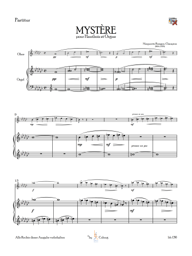 Roesgen-Champion, Marguerite - "Mystère" für Oboe und Orgel - Kopie