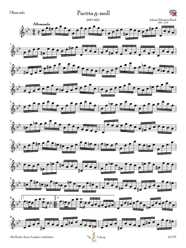 Bach, Johann Sebastian - Partita in g-moll
