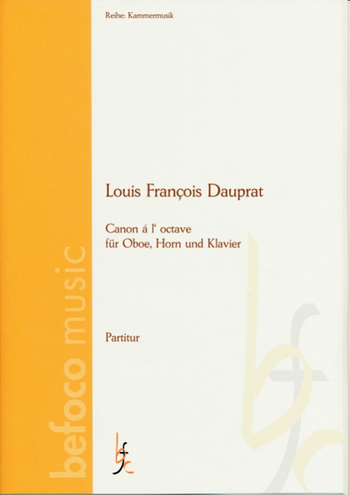 Dauprat, François  - Canon á l' octave für Oboe, Horn und Klavier