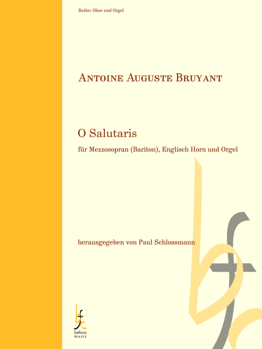 Vogt, Gustave - "O Salutaris" für Englisch Horn, Gesang und Orgel