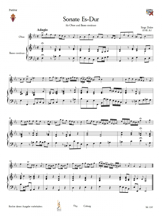 Signr. Dulce (Anonymus) - Sonata Es-Dur