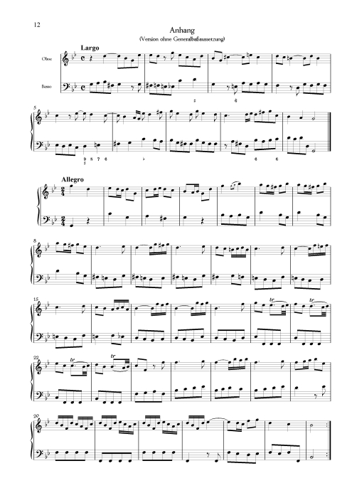 Heinichen, Johann David - Sonate g-moll für Oboe und Generalbaß