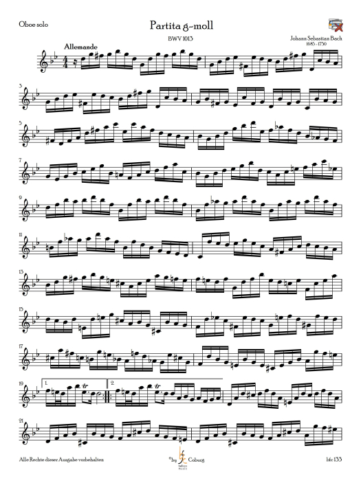 Bach, Johann Sebastian - Partita in g-moll