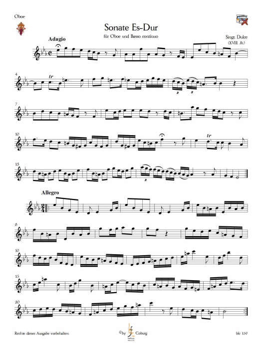 Signr. Dulce (Anonymus) - Sonata Es-Dur