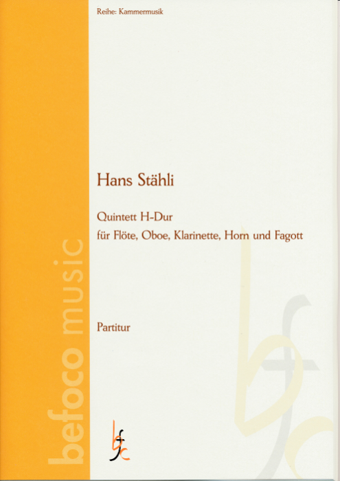 Stähli, Hans - Quintett H-Dur