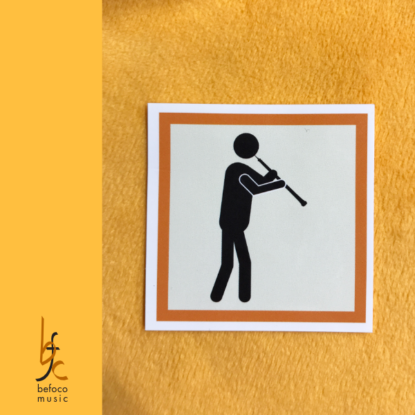 Oboist Piktogramm (einfach)