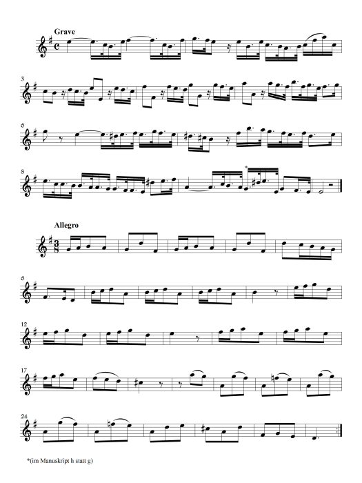 Tartini, Giuseppe - Sonata in G