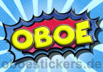 Sticker Comic Oboe
