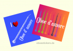Oboe d’amore Sticker